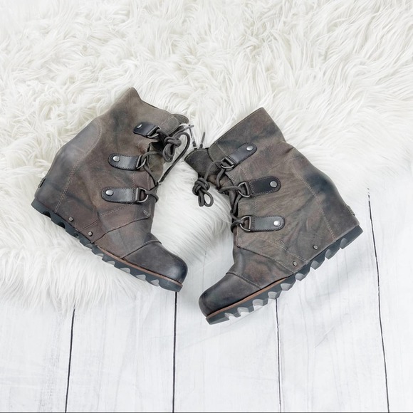 🆕 Sorel Joan Of Arctic Platform Wedge Boot Sz 10 - Picture 2 of 6